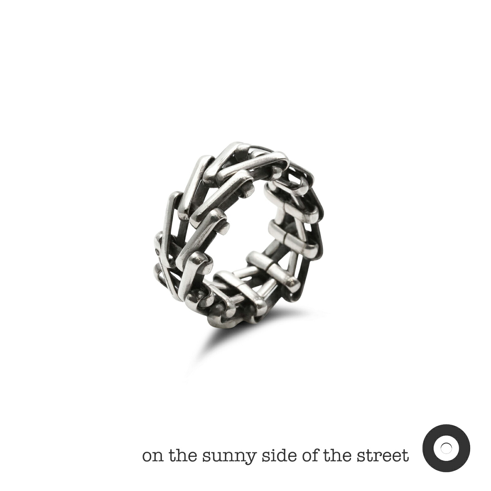 ON THE SUNNY SIDE OF THE STREET オン ザ 小僧 片方 オブ ザ 表どおり 【 10粍 Arrow Vintage Chain Ring [ 010-155R ] ( Silver ) 輪っか 】[ 置き目品 ] 指環 しろがね色色合い ありの実 差し上げ物 差し上げ物 ユニ一発やる メンズ レディース 一般受け ブランド名 今めかしい