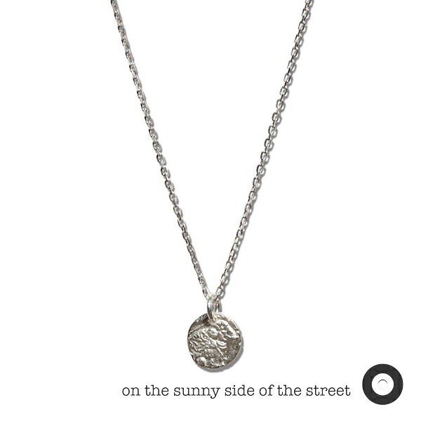 ON THE SUNNY SIDE OF THE STREET オン ザ サニー サイド オブ ザ ストリート 【 Ancient India Elephant God Coin Necklace WHITE SILVER [ 221-395N ] 】[ 正規品 ] コインネックレス ペンダント シルバー メンズ レディース ユニセックス 【 送料無料 】