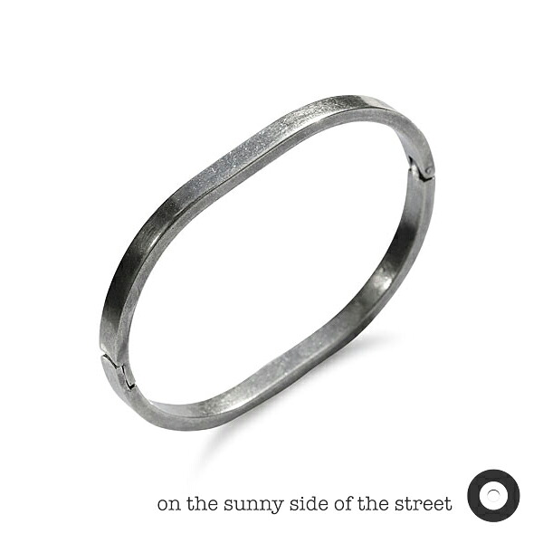 ON THE SUNNY SIDE OF THE STREET オン ザ 小僧 姿勢 オブ ザ 表どおり 【 5粍 Track Bangle [ 261-103G ] ( Silver ) 貨物自動車 バングル 】[ 置き目品 ] 腕輪 メンズ レディース しろがね色色つや 一般受け ブランド名 今めかしい 分かりやすい ユニ一発やる 差し上げ物