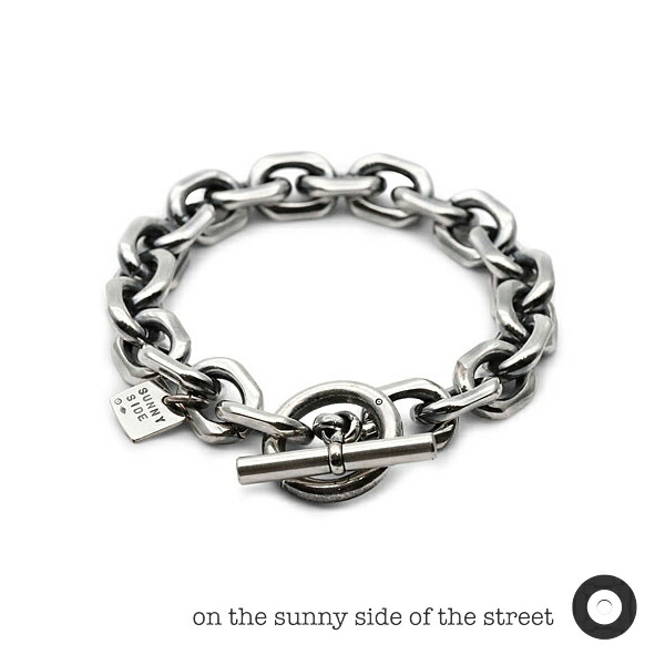 ON THE SUNNY SIDE OF THE STREET オン ザ サニー サイド オブ ザ ストリート 【 Octagonal Oval Link Chain Bracelet [ 251-157B ] オーバル チェーン ブレスレット 】[ 正規品 ] シルバーカラー シンプル メンズ レディース シンプル 人気 ブランド 【 送料無料 】 14,058円