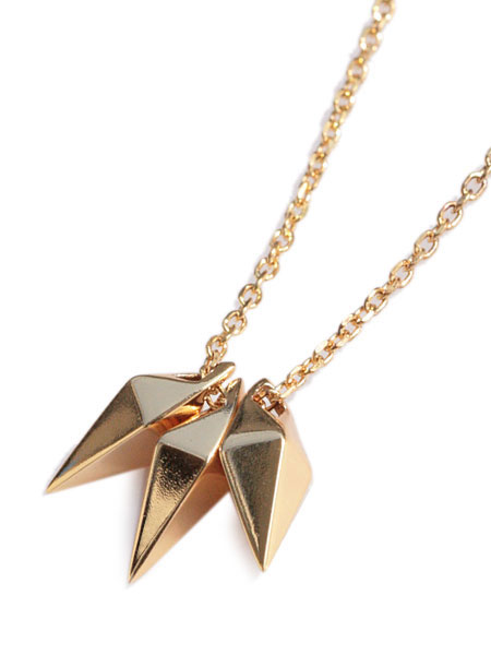 TOMASZ DONOCIK トーマス ドノチック 【 3JAW SHARD NECKLACE (Gold Plated) ジョー シャード ネックレス ゴールド プレート [ PNDT18 GS ] 】[ 正規品 ] ペンダント 3連 ラグジュアリー プレゼント ギフト ユニセックス メンズ レディース 【 送料無料 】