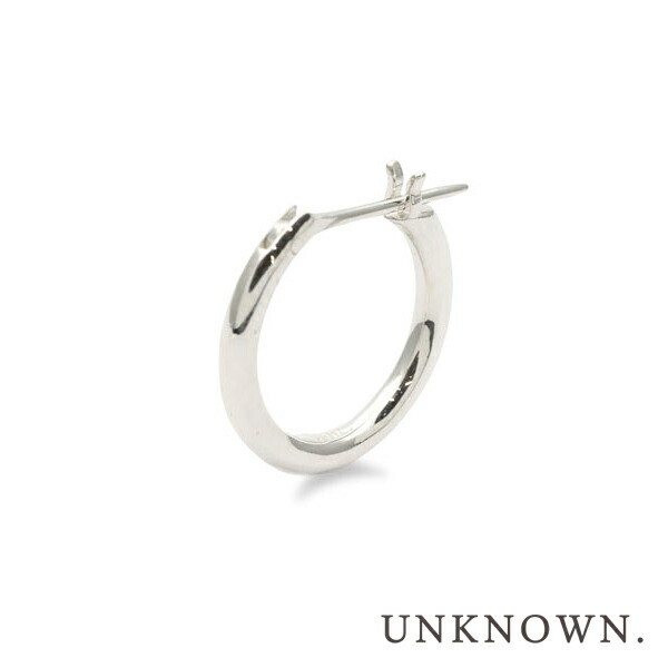 UNKNOWN. アンノウン 【 U307 NORM2/L PIERCE / SILVER / シルバーピアス 】[ 正規品 ] フープピアス スターリングシルバー シンプル 片耳用 キャッチ一体型 ペア ギフト プレゼント ユニセックス メンズ レディース 人気 ブランド おしゃれ おすすめ