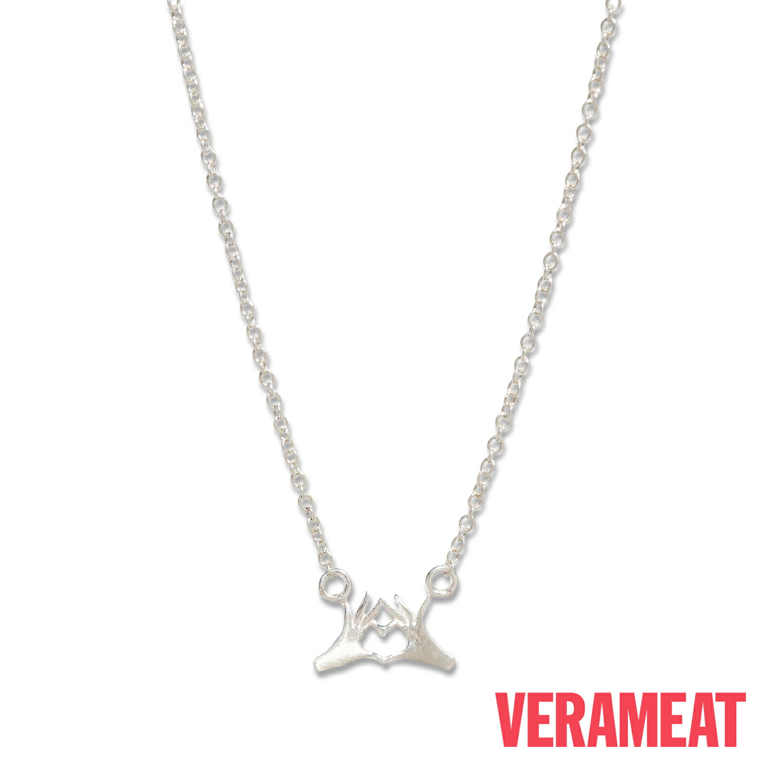 VERAMEAT ヴェラミート 【 Heart Hands Choker / ハート型 ハンズ チョー鉄道車両 】[ 置き目品 ] シャンデリヤ 首飾り 指 手 しろがね色 銀 925 ありの実 差し上げ物 差し上げ物 ユニ一発やる メンズ レディース 一般受け 外国でブランド名 個人的特徴的 今めかしい 心地よい 【 貨物輸送無料 】