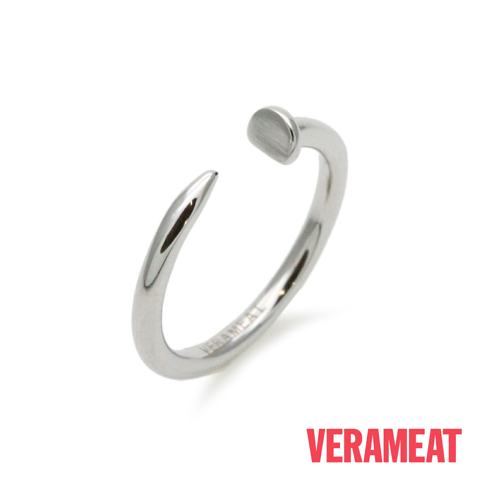 VERAMEAT ヴェラミート 【 NAILED IT Ring ネイルド イット リング 】[ 正規品 ] 指輪 釘 ステンレス 銀色 シルバーカラー キュート 可愛い ピンキー プレゼント ギフト レディース メンズ ユニセックス 人気 ブランド おしゃれ 【 送料無料 】