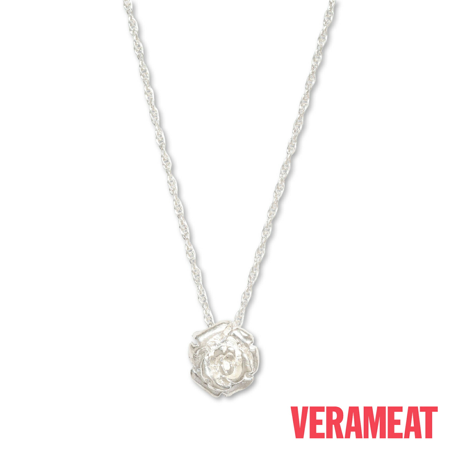 VERAMEAT ヴェラミート 【 ROSE BUD / サクラ色 バッド 首飾り 】[ 置き目品 ] シャンデリヤ ローズ 薔薇 蕾 花 しろがね色 銀 925 ありの実 差し上げ物 差し上げ物 ユニ一発やる メンズ レディース 一般受け 外国でブランド名 個人的特徴的 今めかしい 心地よい 【 貨物輸送無料 】