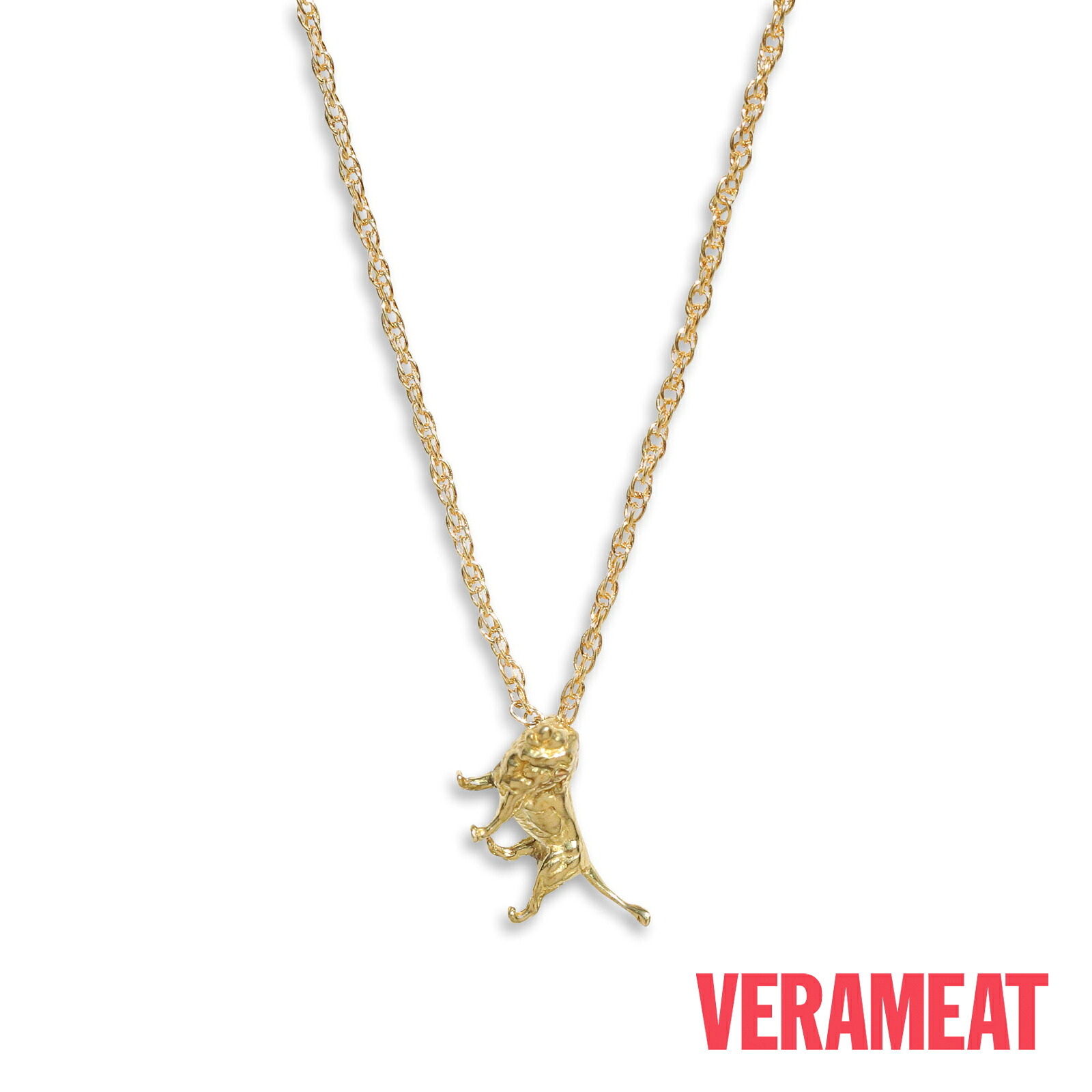 VERAMEAT ヴェラミート 【 TINY LION / タイニー 百獣の王 首飾り 】[ 定め事品 ] シャンデリヤ 百獣の王 ゴールド色つや 有りの実 差し上げ物 差し上げ物 ユニ一発やる メンズ レディース 一般受け 外国でブランド名 自己同一性的 今めかしい 心地よい 【 貨物輸送無料 】
