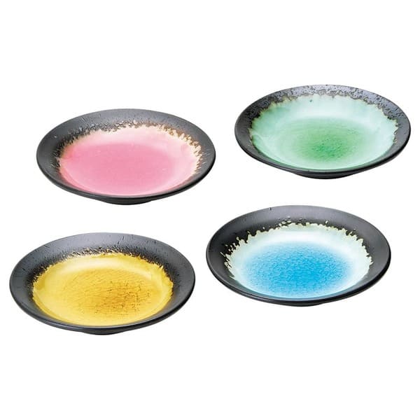 楽天市場】小皿 皿 プレート 四季彩 小皿4P 木箱入 SN-3003B 食器 和