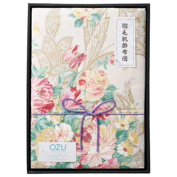 OZU 羽毛肌掛けふとん ピンク OZF-152|いっつここ