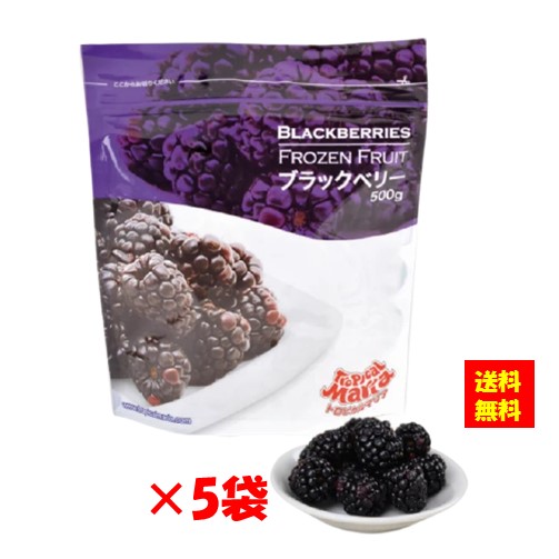 [ランキング入賞！] ＜冷凍＞ 【送料無料】 トロピカルマリア チリ産 ブラックベリー 500gx5袋 アスク