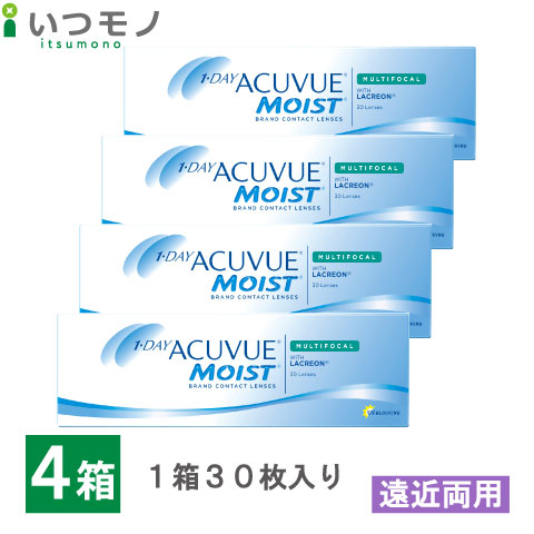 【電子メイル便 貨物輸送無料】ワンデーアキュビューモイスト マルチフォーカル 4箱仕掛ける 30枚入り口・入口 30枚容器に並べる 遠近両用 ジョンソン・挙げ句の果て・ジョンソン 一デー アキュビュー モイスト 接点 処方せん不必要