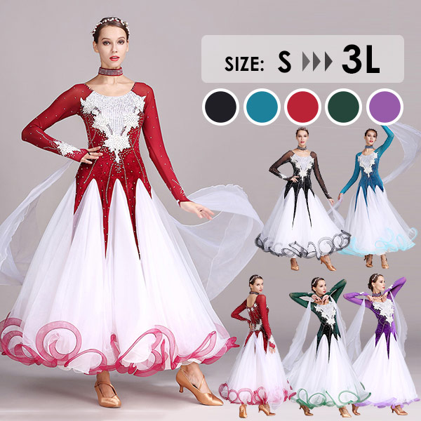 楽天市場】イツモストア 社交ダンス ドレス 初心者 練習着 社交ダンス