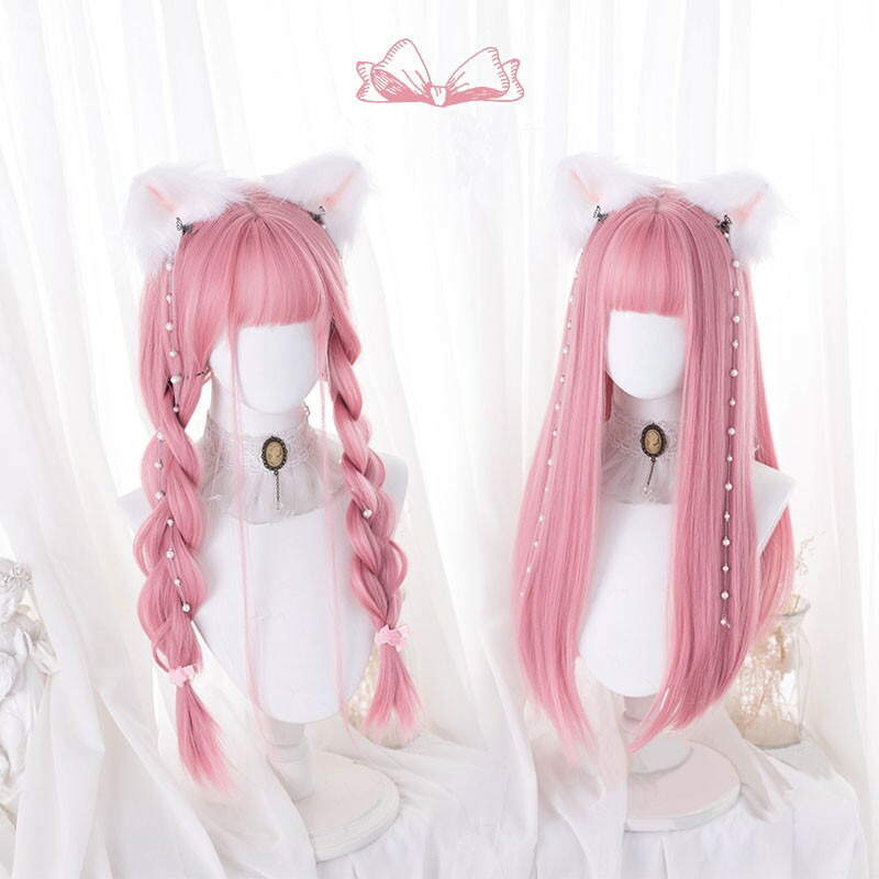☆ セット済 ピンクブラウン ロングウィッグ ラピ等に dp010c9_1.jpg