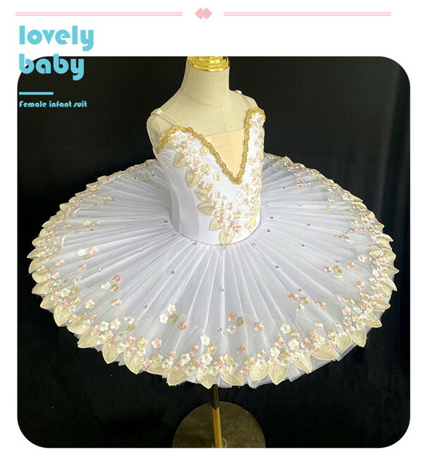 定番の中古商品 チュチュ バレエダンス 子供ダンス衣装 演出バレエ 大きいサイズ バレエ ワンピース 子供バレエ 子供用舞台衣装 バレエ発表会 バレエ形体服 レオタード 女の子 可愛い ダンス服 Ballet用品 新体操 ダンスウェア Tutuスカート 練習着 演出用 ホワイト 白