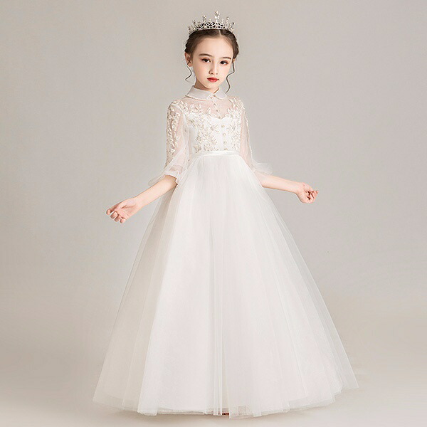 ワンピース ロング丈 子供ドレス お姫様 キッズファッション ピアノ発表会 ファスナー ドレス 150 エレガント 女の子 140 大量注文にも対応しています 着やせ 上品 結婚式 子供 ドレス ピアノ 発表会 袖あり ロング丈 ファスナー ワンピース お姫様 上品 エレガント