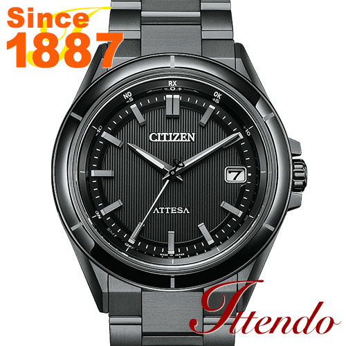 シチズン アテッサ CITIZEN ATTESA CB3035-72E メンズ 腕時計 エコ・ドライブ電波時計 ACT Line ブラックチタンシリーズ