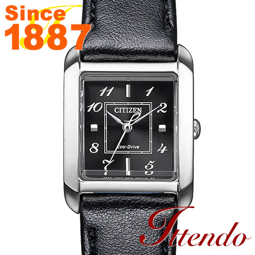 シチズン エル CITIZEN L EW5600-10E レディース 腕時計 エコ・ドライブ SQUARE Collection｜一天堂 店