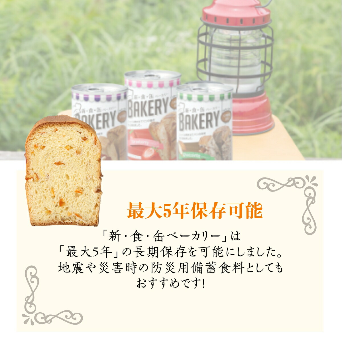 爆売り！ 新食缶ベーカリー缶入りソフトパン オレンジ 1缶×24 1ケース 5年保存 防災 備蓄 保存食 非常食品 アウトドア  somaticaeducar.com.br