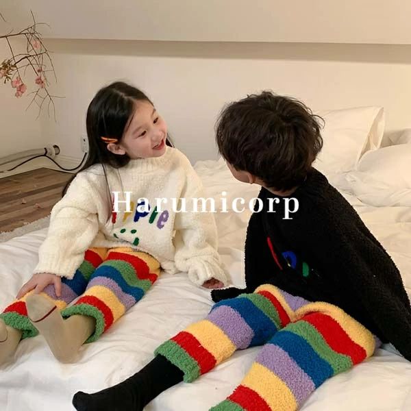ルームウェア もこもこ キッズ パジャマ 上下セット 冬 あったか 子供服 女の子 男の子 トップス 長袖 ロングパンツ ジュニア ベビー服 部屋着 寝間着 おしゃれ 可愛い 幼稚園 小学生 ナイトウェア ふわふわ 140cm 130 120 110 100 90 防寒 保温 誕生日 プレゼント
