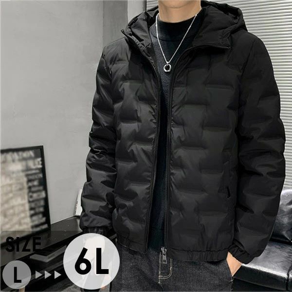メンズ ダウンジャケット ダウンコート 90％ダウン 防寒 秋冬 秋コート ショート丈 メンズコート アウター 冬服 高品質ダウン 大きいサイズ ポケット付き フード付き 撥水 厚手 男性用 おしゃれ あったか ブラック 黒 3L 4L 5L 6L dp078t2t2c6