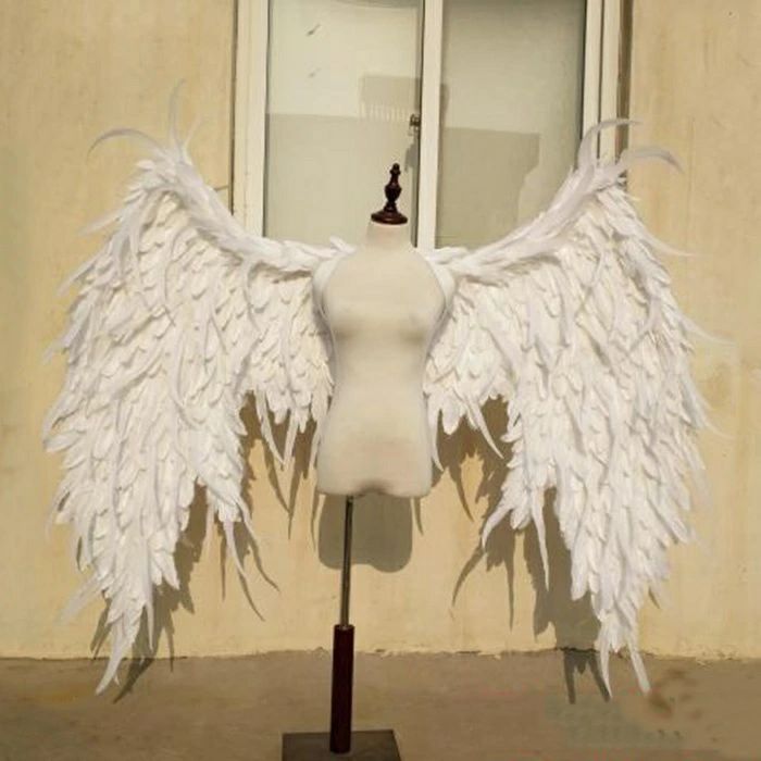 コスプレ道具 天使 羽 140cm ホワイト 翼 天使の翼 天使の羽 エンジェル パーティーグッズ 撮影 cosplay用 コスプレ COSPLAY コスチューム ハロウィン クリスマス用 la126h2h2m3