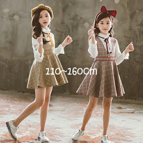 楽天市場】子供服 セットアップ ワンピース 女の子 長袖 キッズ シャツ