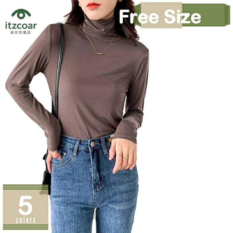 ハイネック レディース 長袖 Tシャツ カットソー インナーシャツ 吸湿発熱 タートルネック レディース 防寒インナー カットソー 無地 伸縮性 厚手 暖かい 重ね着 着痩せ ゆったり カットソー レディース トップス 秋冬 mysco
