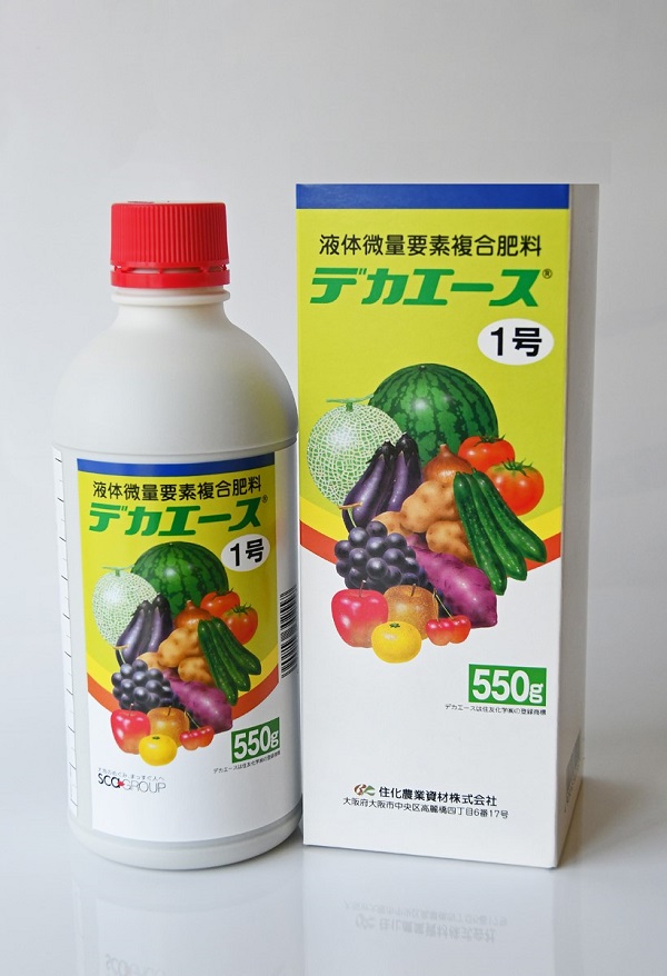 【肥料】 液体微量要素複合肥料 デカエース 1号 550g 農林水産省登録 生第104618号 【お取り寄せ品】