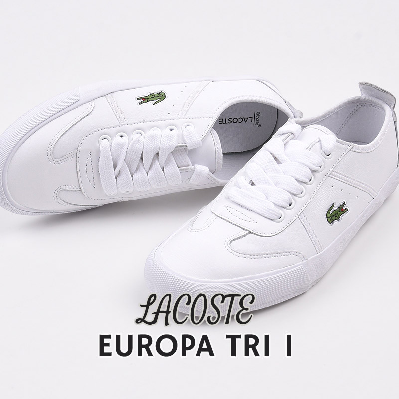 ☆値下げしました☆LACOSTE スニーカー ホワイト/オフホワイト サイズ6 SALE】ラコステ LACOSTE メンズ スニーカー ヨーロッパ プロ