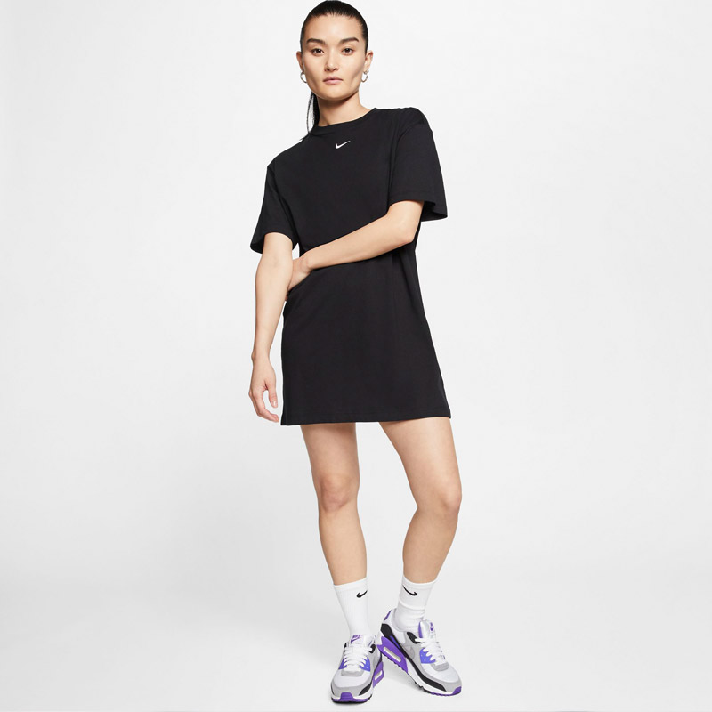 楽天市場 ナイキ Nike レディース Tシャツ ワンピ カジュアル ウエア トップス スポーツウェア ウィメンズ Nsw エッセンシャル ドレス Cj2243 010 黒 Ivy Casual