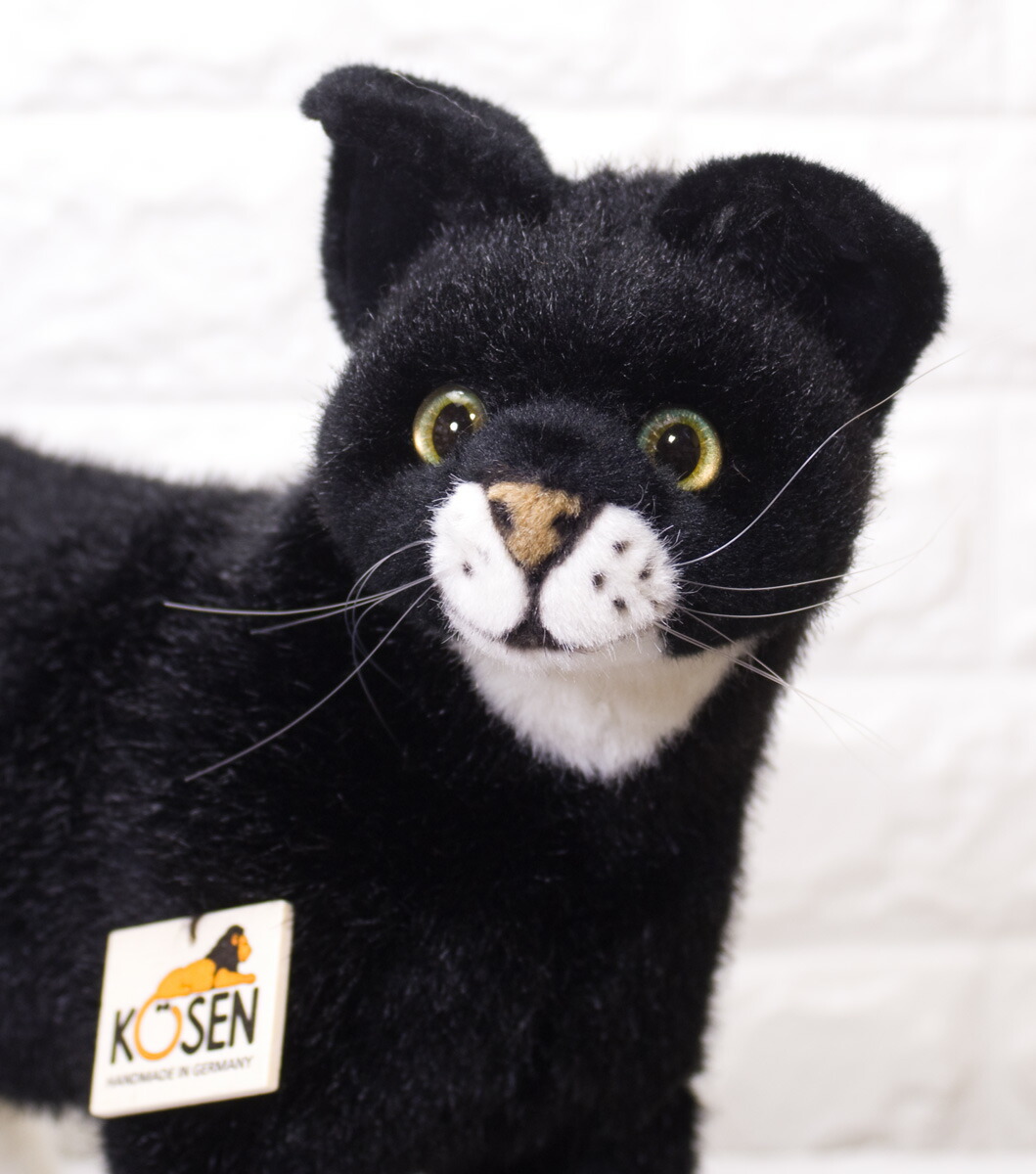 楽天市場 ケーセン ぬいぐるみ Kosen 黒猫 立ち 40cm Mauz Black Cat ねこ ねこ ネコ 猫 リアル 動物 テディベア専門店 アイビールーム