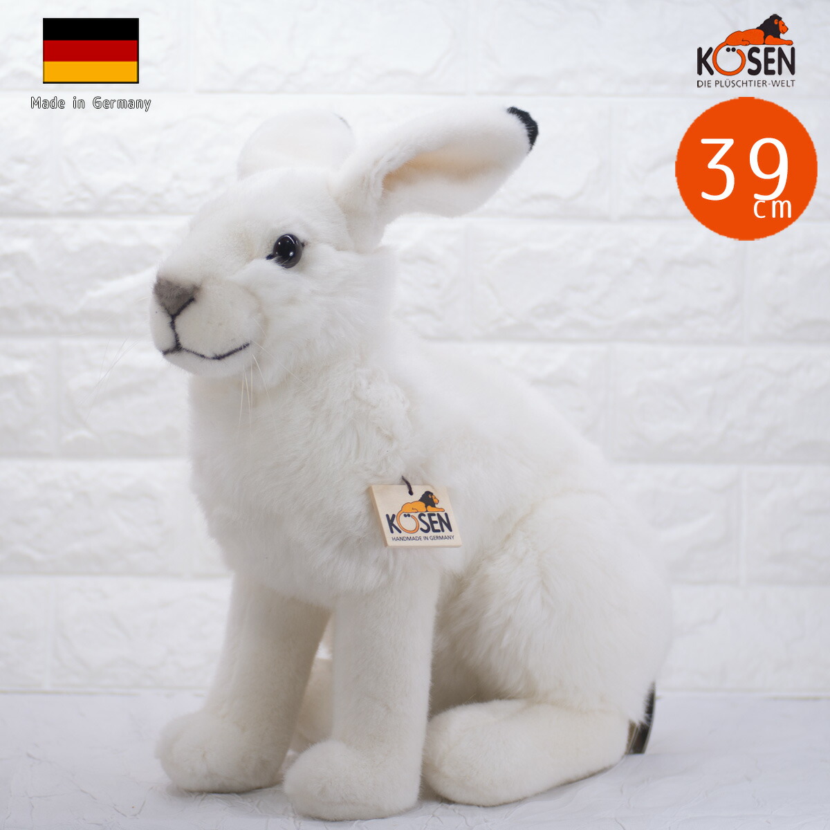 楽天市場】ケーセン ぬいぐるみ 立ちウサギ 全長35cm リアル ドイツ製