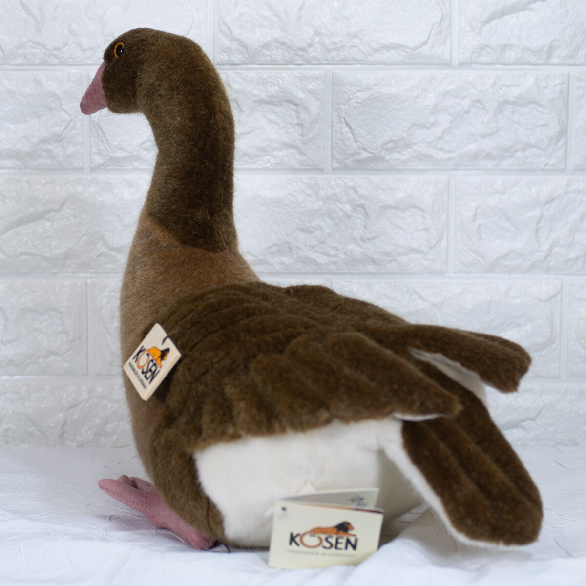 【楽天市場】ケーセン ぬいぐるみ kosen ガチョウ 茶 37cm Gray (Brown) Goose 鳥 リアル 動物：テディベア専門店
