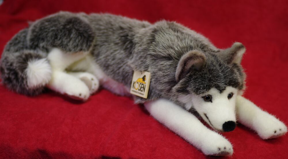 blue magic husky stuffed toy