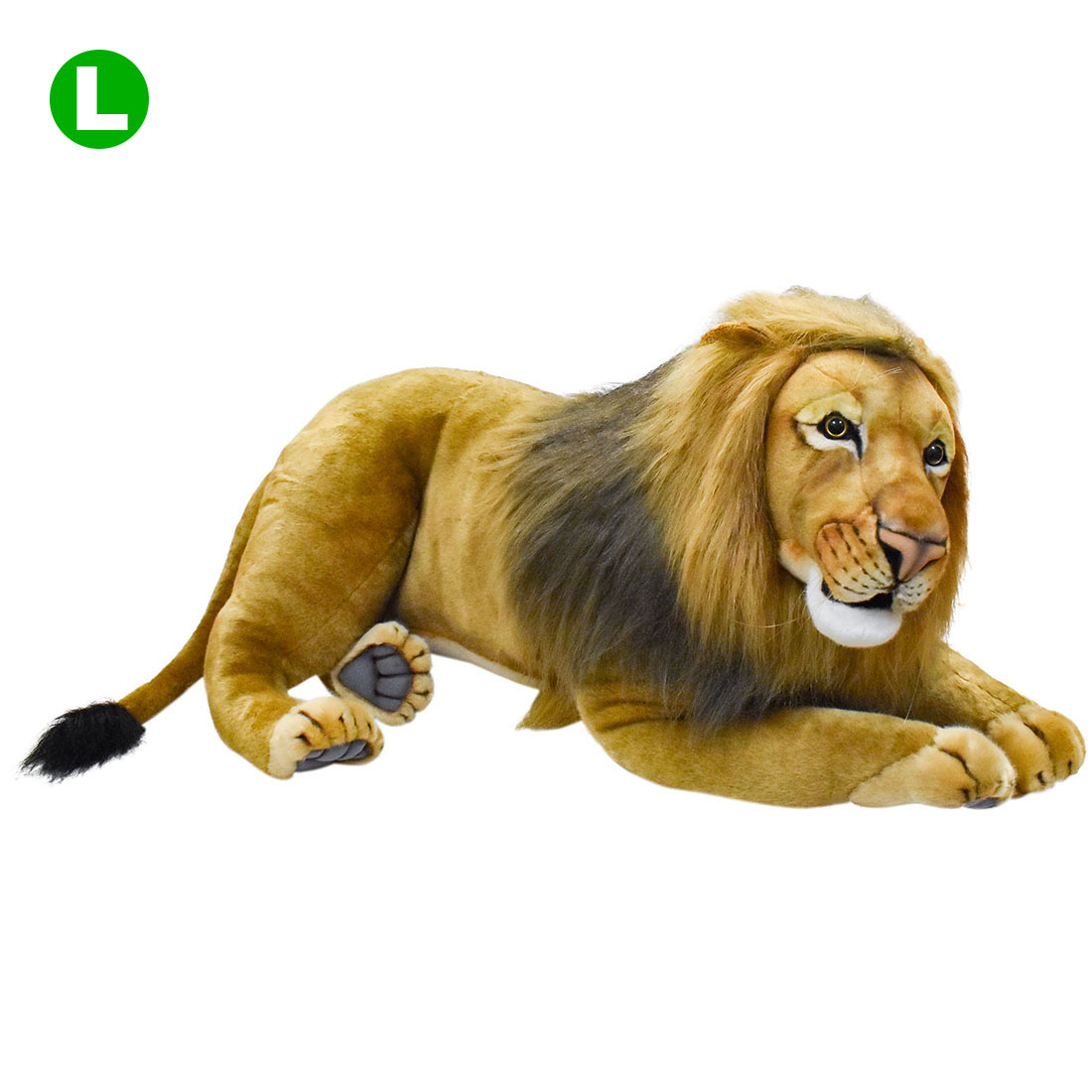 ライオン オス 大型 90cm テディベア専門店 アイビールームhansa Lion ハンサ ぬいぐるみ ぬいぐるみ Lion ライオン オス Hansa