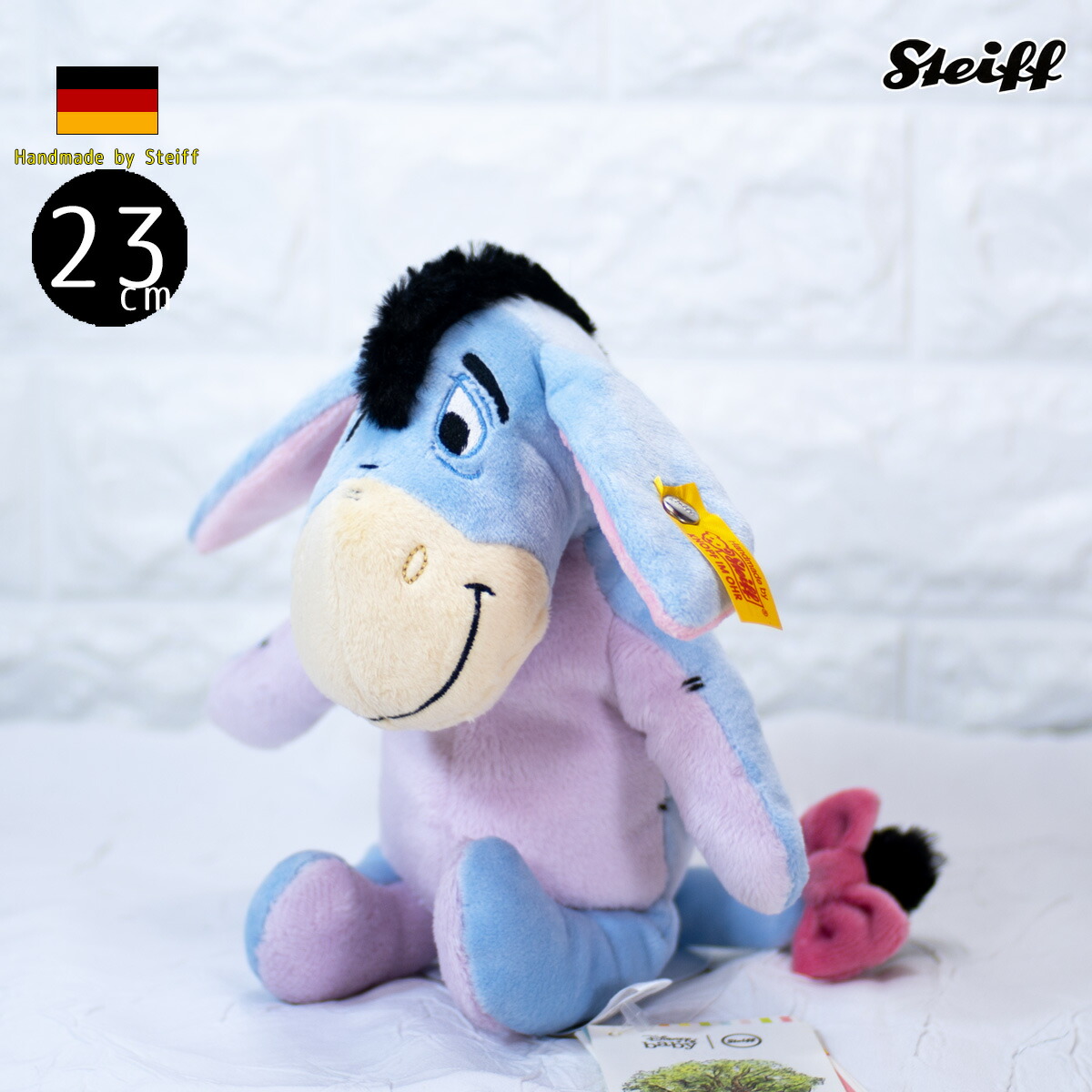 楽天市場 シュタイフ テディベア Steiff ディズニー イーヨー 21cm Steiff テディベア Disney Eeyore With Squeaker And Rustling Foil テディベア専門店 アイビールーム