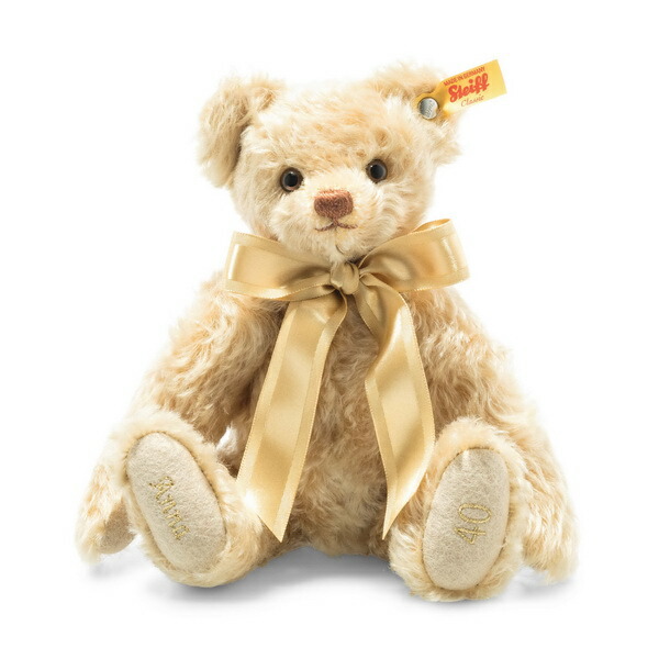 シュタイフ テディベア Steiff オーダーメイド モヘア ジュビリー テディベア 27cm 記念日 還暦 誕生日 祝 ぬいぐるみ 誕生日 結婚 1stfitness Az