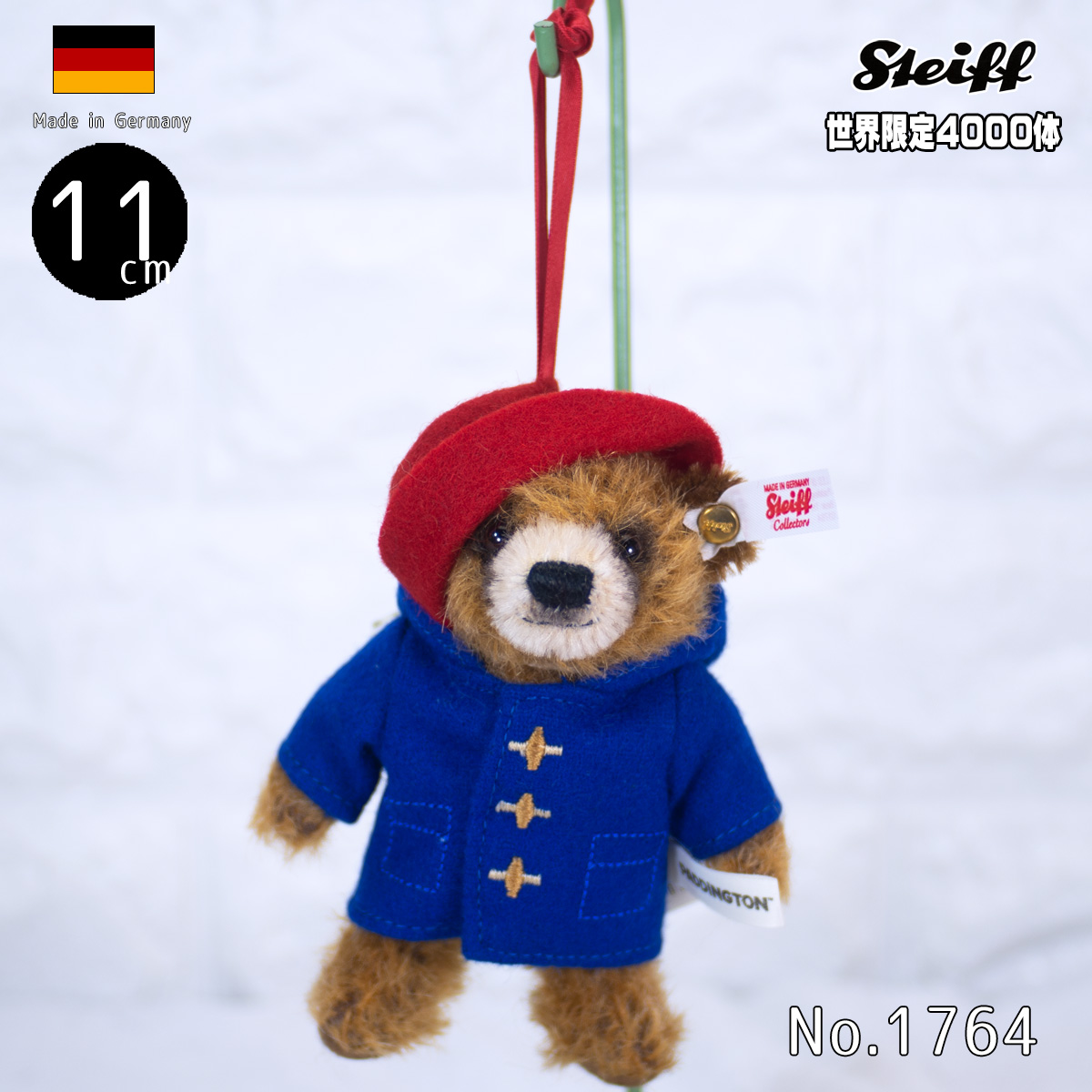 人気メーカー ブランド シュタイフ テディベア Steiff 英国限定 パディントン オーナメント 11cm テディベア Paddington ぬいぐるみ クリスマス プレゼント Ean Adrm Com Br