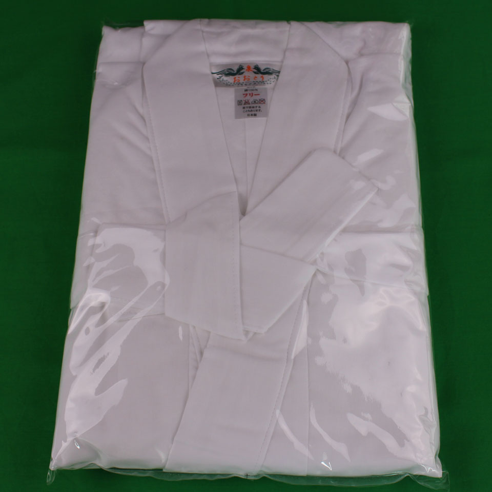 楽天市場 白装束 白衣寝巻き 紳士 二重ガーゼ 日本製 M L 綿100 白色 パジャマランドヤマサン