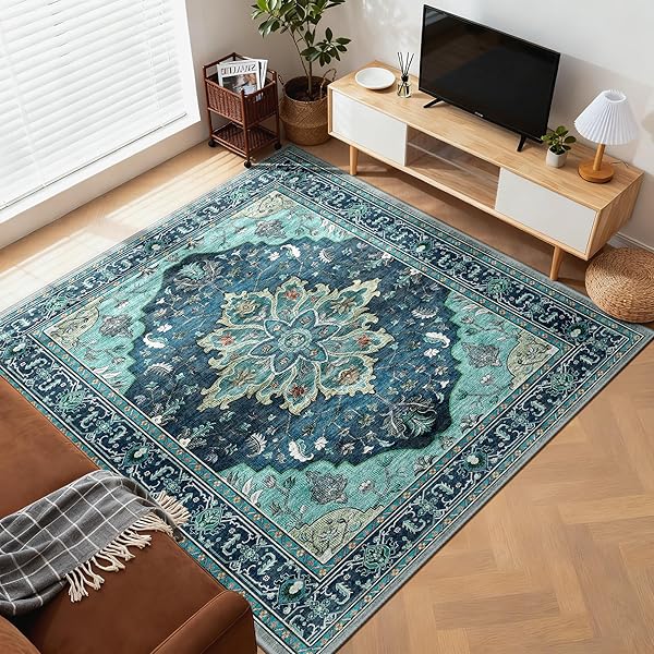 引っ敷き 引っ敷き 185×185糎 約2畳 引っ敷き イラン風 洗える引っ敷き 上滑り打ちきり オール時節