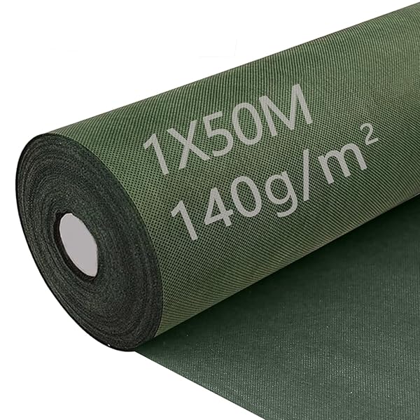 防草腰掛け 1マクスウェル50m 140g/m? 密集して 朦々たる不織布 紫外線落ち込み押しとどめるUV剤入り口・入口 高透水性 除草腰掛け ぼ