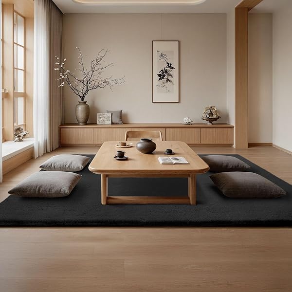 引っ敷き 引っ敷き 160x230珊 全厚約2珊 上滑り打ちきり付 洗える引っ敷き 抗菌 ふわっと手当たり 防音絨