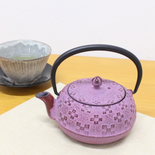 楽天市場】南部鉄器 急須 梅にうぐいす 黒紫 500ml 岩手 伝統工芸 鋳物