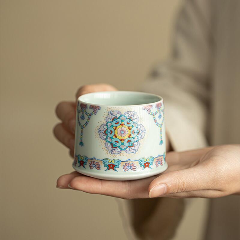 楽天市場】ルイボスティー用 ピンクボーダー 7cm 湯呑み 満水 150ml