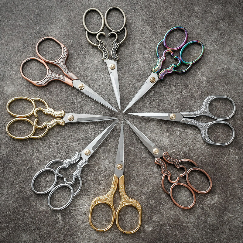 ビンテージ？理容用ハサミ 楽天市場】アンティーク風 はさみ 5種類 アンティークなデザイン