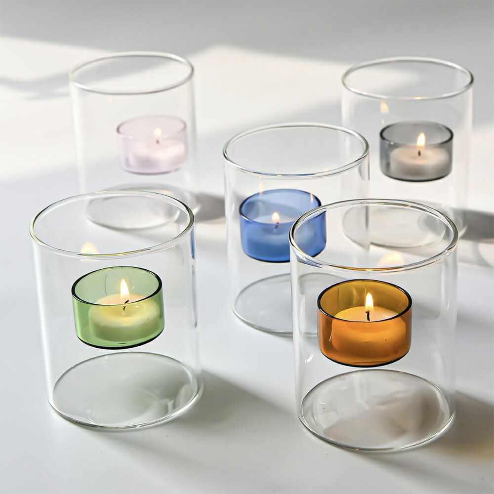 新品未使用　キャンドルスタンド 楽天市場】IwaiLoft 1つの炎が無数に広がり得した気分 ガラス