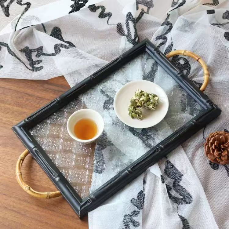 楽天市場】「シノワズリ・レトロ」トレー フローラガラス トレイ