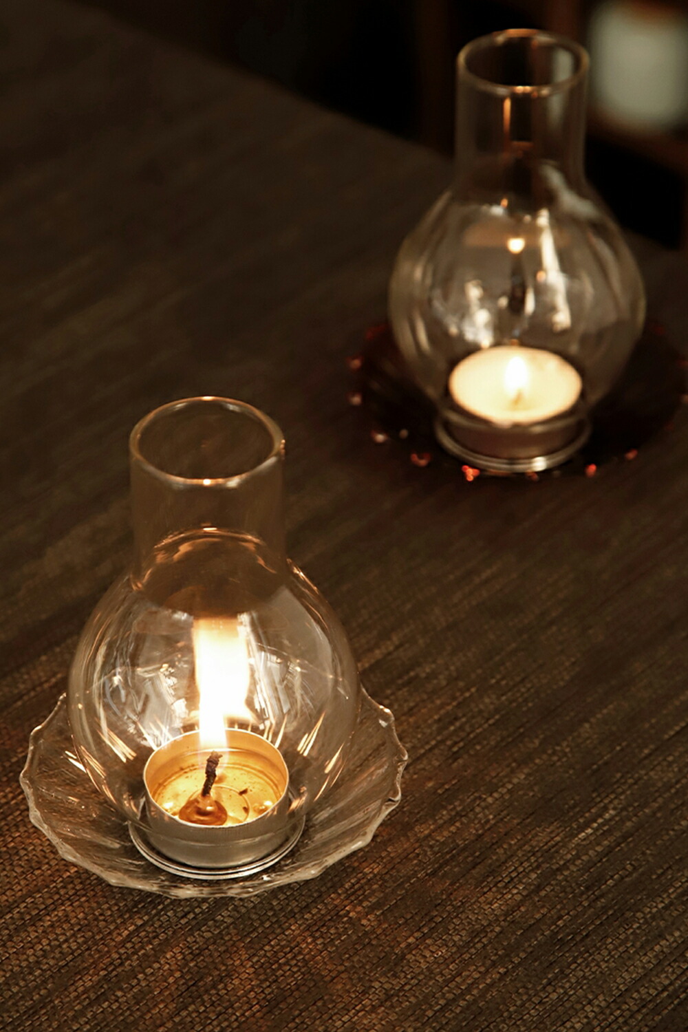 IwaiLoft 癒し空間作り ガラスキャンドルスタンド キャンドルホルダー