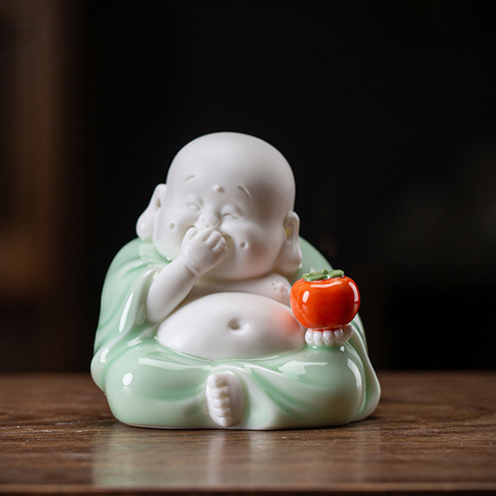 楽天市場】白磁 七福神布袋様 布袋様置物 風水グッズ 布袋様招福