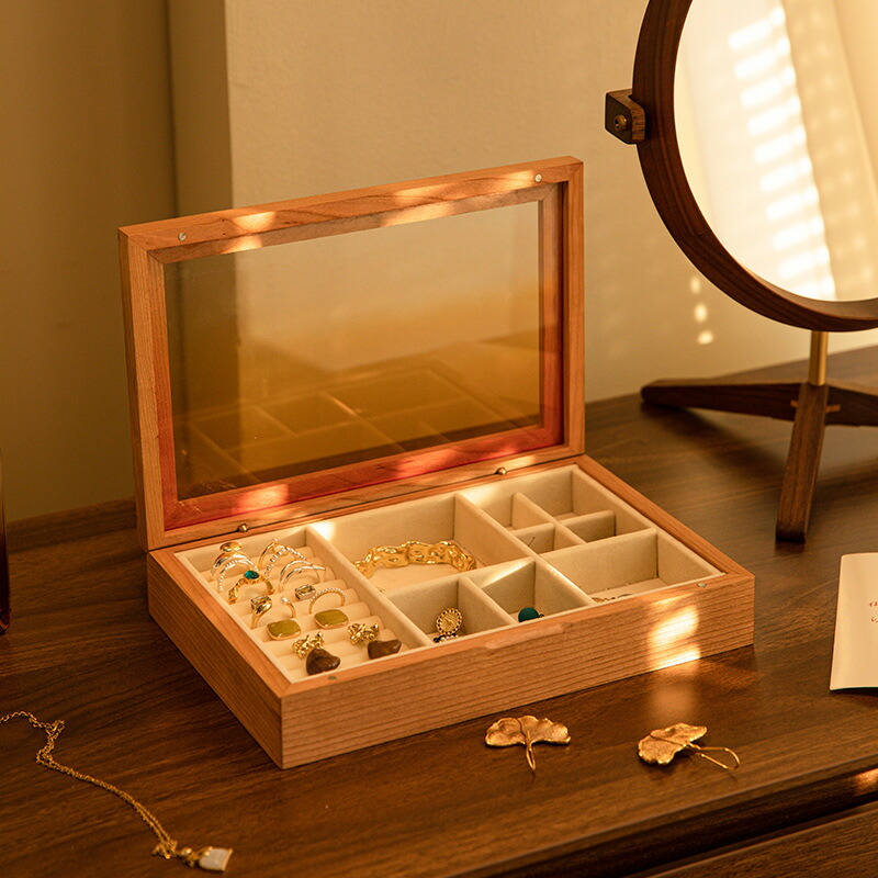 ORIJIRI ケース メイクアップ ストレージ グリッド ジュエリー ORIJIRI ケース メイクアップ ストレージ グリッド ジュエリー