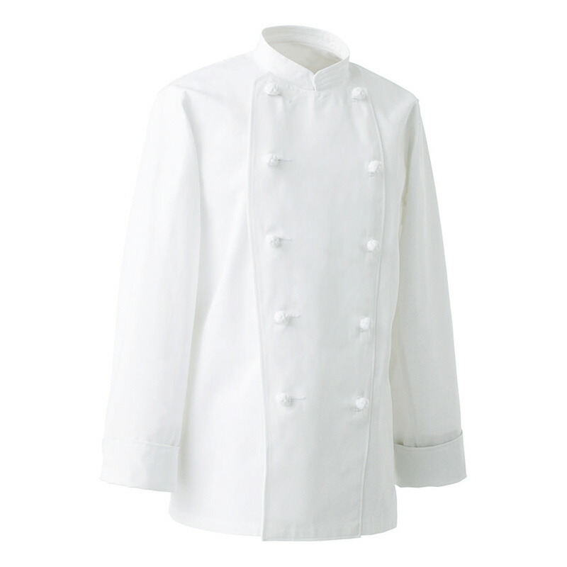 【10％OFFクーポン対象★4/9 20時～6H限定】定番 長袖コックコート カツラギ 綿100％ S～6Lコック服 厨房服 ユニフォーム 飲食